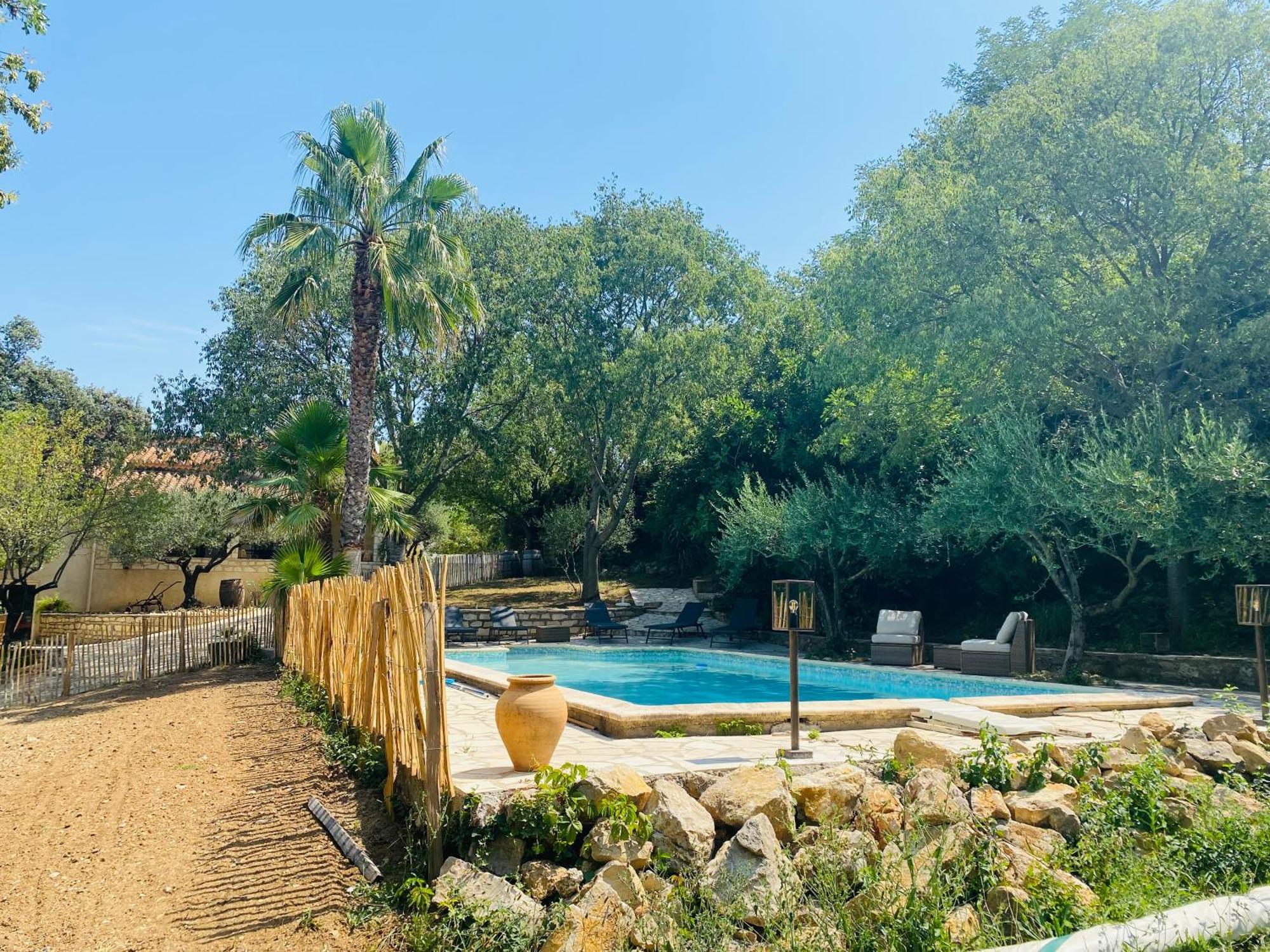 Magnifique Villa Typique Du Sud Avec Piscine Privee Et Jardin Mediterraneen Saint-Vincent-de-Barbeyrargues Екстер'єр фото