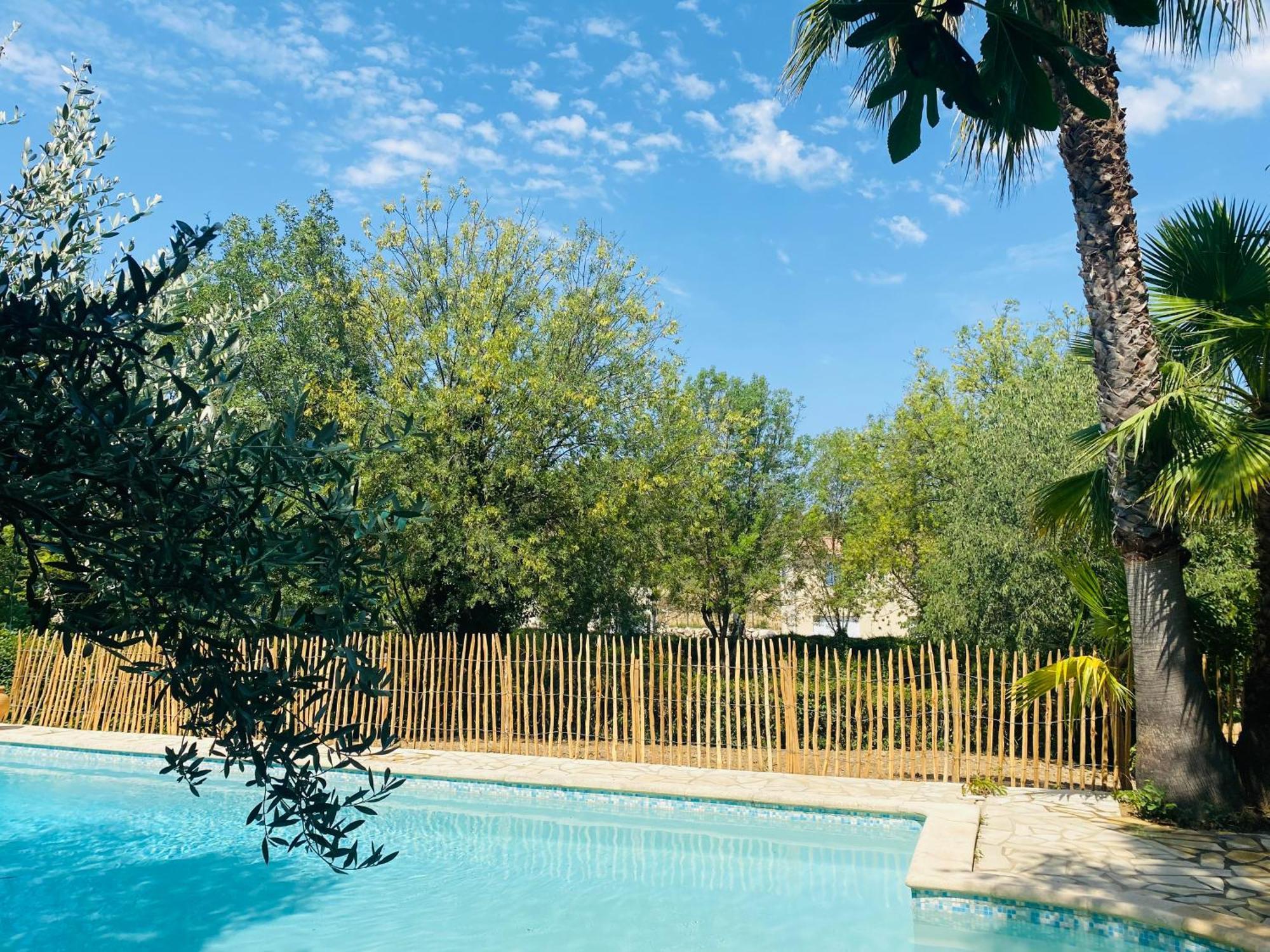 Magnifique Villa Typique Du Sud Avec Piscine Privee Et Jardin Mediterraneen Saint-Vincent-de-Barbeyrargues Екстер'єр фото